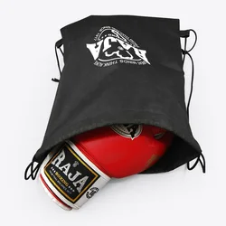 RAJA Boxing Gloves Portable Dust Proof Retractable Black Exquisite Storage Bag Boxing Gift Box Muay Thai Sanda Kickboxing