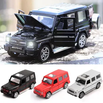 

1:32 Vehicle Car Model Toy Car Toys for Children Pull Back Model Sound Light Boy Kids Gifts SUV for Mercedes Benz G65 AMG G63