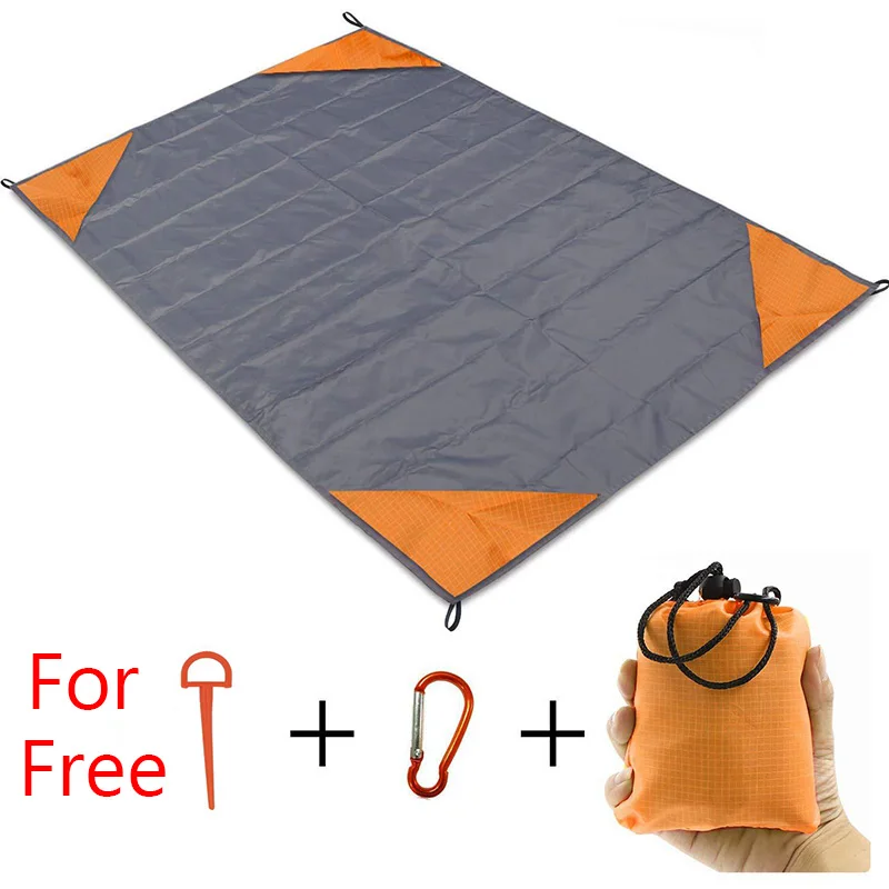 Multifunction Pocket Picnic Mat Waterproof Anti-Sand Beach Mat magic Blanket Outdoor Camping Picnic Tent Folding Cover Bedding