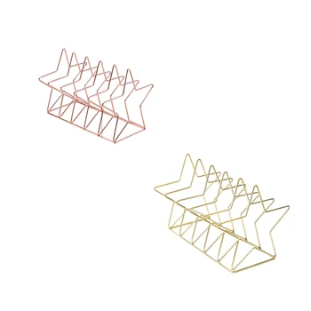 

azine Holder File Sorter Metal 5 Slot Desk Organizer Rack for Document Folder Letter and Book Pentastar Shape