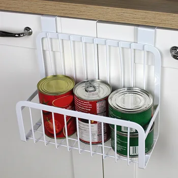 

Storage Basket Holder Hanging Seasoning Organizers for Kitchen Bathroom Cabinet Door SNO88