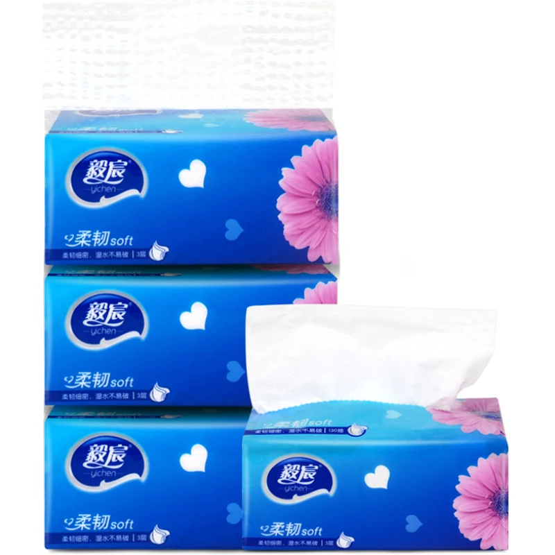 3 Packs Pumping Paper Baby Soft Toilet Paper Safe Skin Friendly Kitchen Paper Household Cleaning