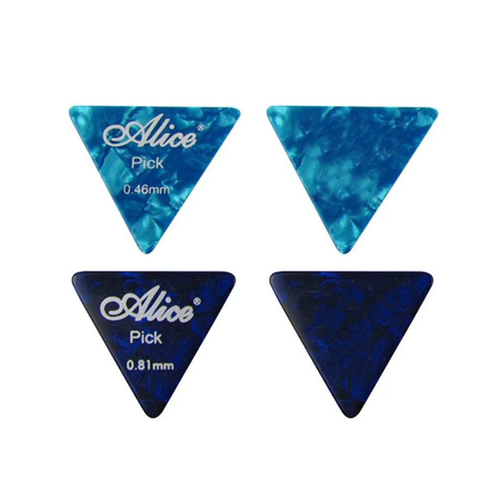 

12pcs Large Triangle Alice Guitar Picks Plectrums Thin Heavy Acoustic Electric 0.46MM 0.71MM 0.81MM Guitar Accessories