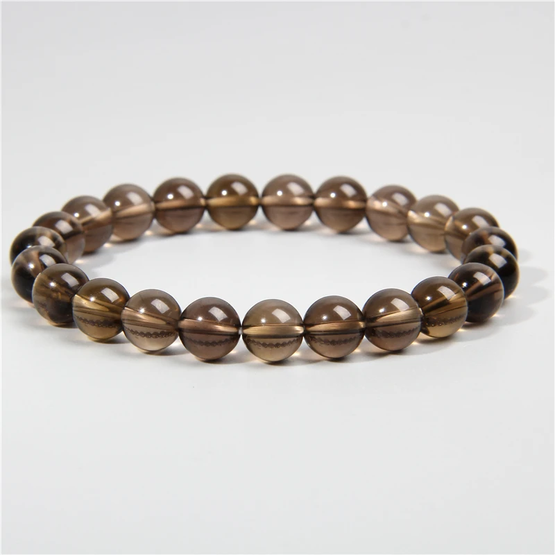 Smoky Quartzs бусины Nracelet натуральный камень черный кристалл браслет из бисера Braclet для