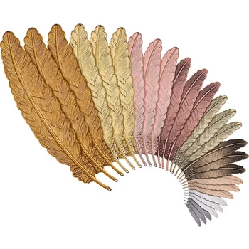 

27 Pieces Of Metal Bookmarks Feather Bookmarks Feather Bookmarks for Students