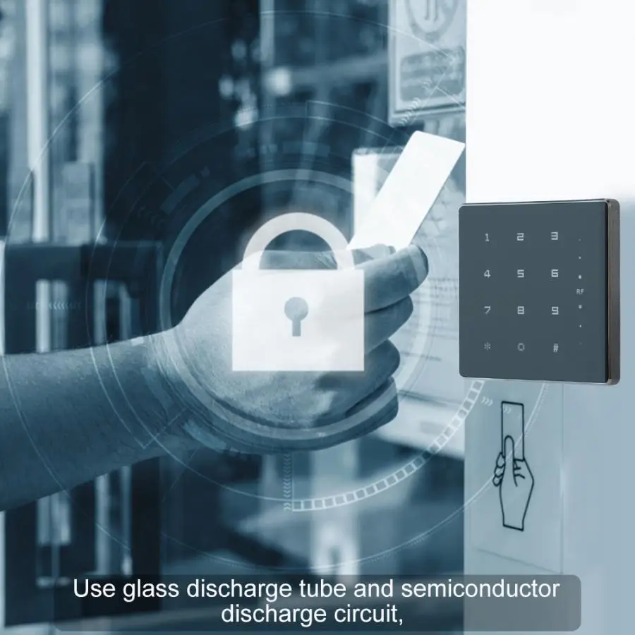 Ультратонкий водонепроницаемый РЧ RFID считыватель карт Wiegand26/34 для контроля доступа