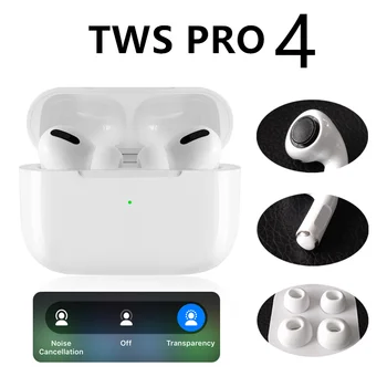 

TWS Pro 4 Transparency Mode tws 1:1 Bluetooth earphone earbuds wireless PK i500 i9000 i90000 i100000 i900000 pro tws