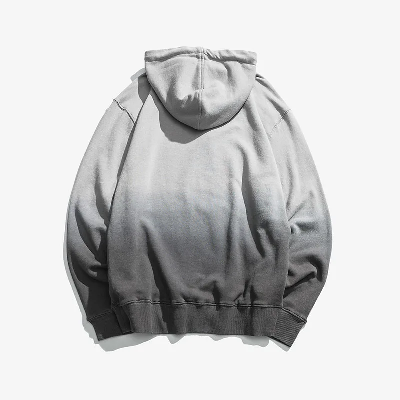 Hoodies Men Japanese Gradient Hooded High Street Pullover Cotton Fashion Hip Hop Streetwear Casual Pocket Hoodie Autumn2019