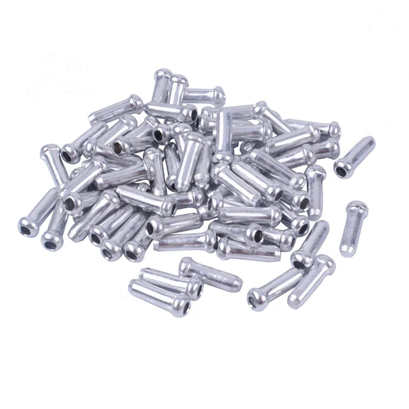 50pcs Aluminum Bike Bicycle Brake Shifter Inner Cable Tips Wire End Cap