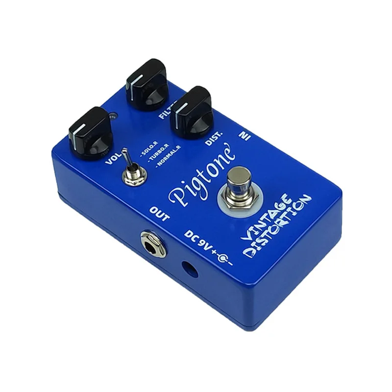 Pigtone PP-06, винтажная педаль для гитары с искажением, акустическая электрогитара, аксессуары, педали для эффектов, настоящие, bypas