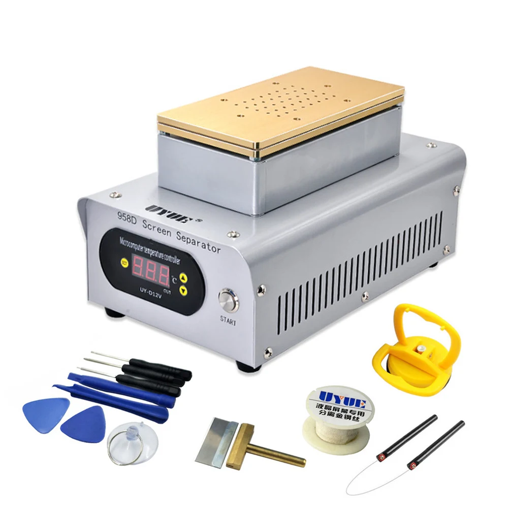 Package 1 220V UYUE 958D встроенный двойной насос вакуумный ЖК-дисплей сенсорный экран Сепаратор машина комплект для iPhone samsung HUAWEI стекло разделение ремонт - Цвет: Package 1 220V