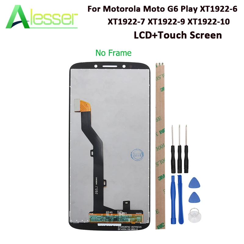 Alesser для Motorola Moto G6 Play XT1922 6 ЖК дисплей и сенсорный экран 5 7 ''Сменные аксессуары