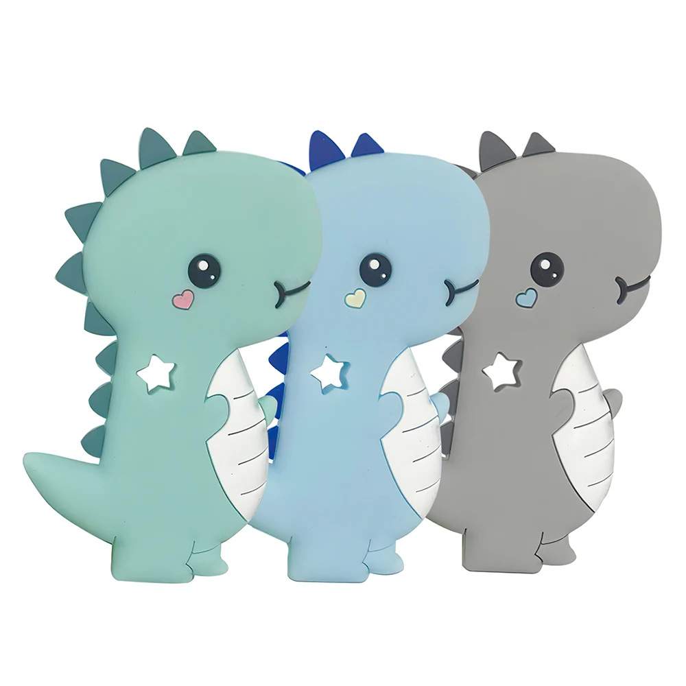 

Silicone Stegosaurus Teethers 1PC Food Grade Animal Gifts Cartoon Animals Teether Children's Goods Gift Baby Teether Toys