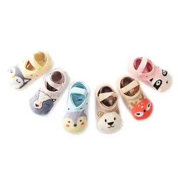 

Baby Boys Kids Anti Slip Ankle Socks Cotton Anti-slip Shoe-like Socks Toddler Girls Foot Socks 1-3Y