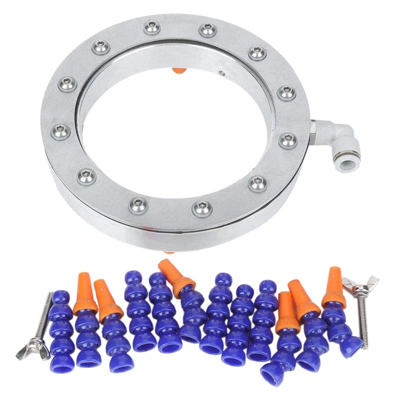 

Water Spraying Ring,Engraving Machine Water Spraying Ring Diameter 125mm with 10mm Inner Diameter Nozzle