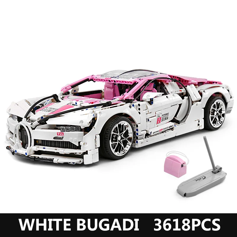 DHL мини-блоки, игрушки для машины, 20086 розовый скоростной гоночный автомобиль, Набор обучающих детей, рождественские подарки, сборные машины, кирпичи, игрушки - Цвет: 3618PCS