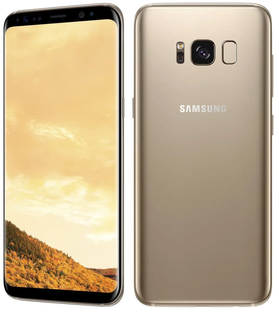 Заводской разблокированный samsung Galaxy S8 G950FD Dual Sim NFC телефон samsung Pay 4 Гб ОЗУ 64 Гб ПЗУ 6," восьмиядерный смартфон - Цвет: Золотой