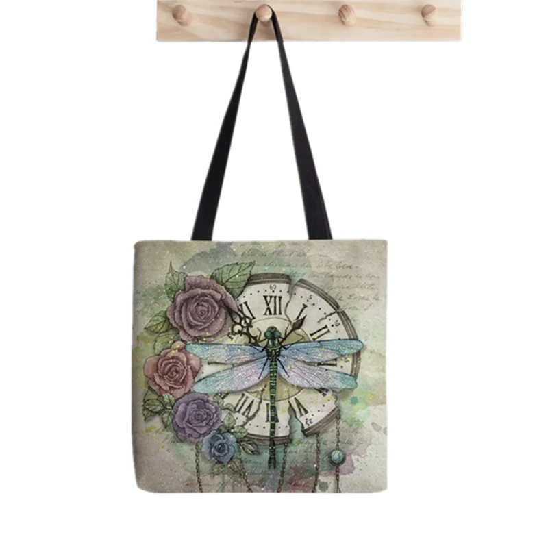 2021 Shopper Retro movie Tote Bag Printed Tote Bag women Harajuku shopper handbag girl Shoulder shopping bag Lady Canvas Bag