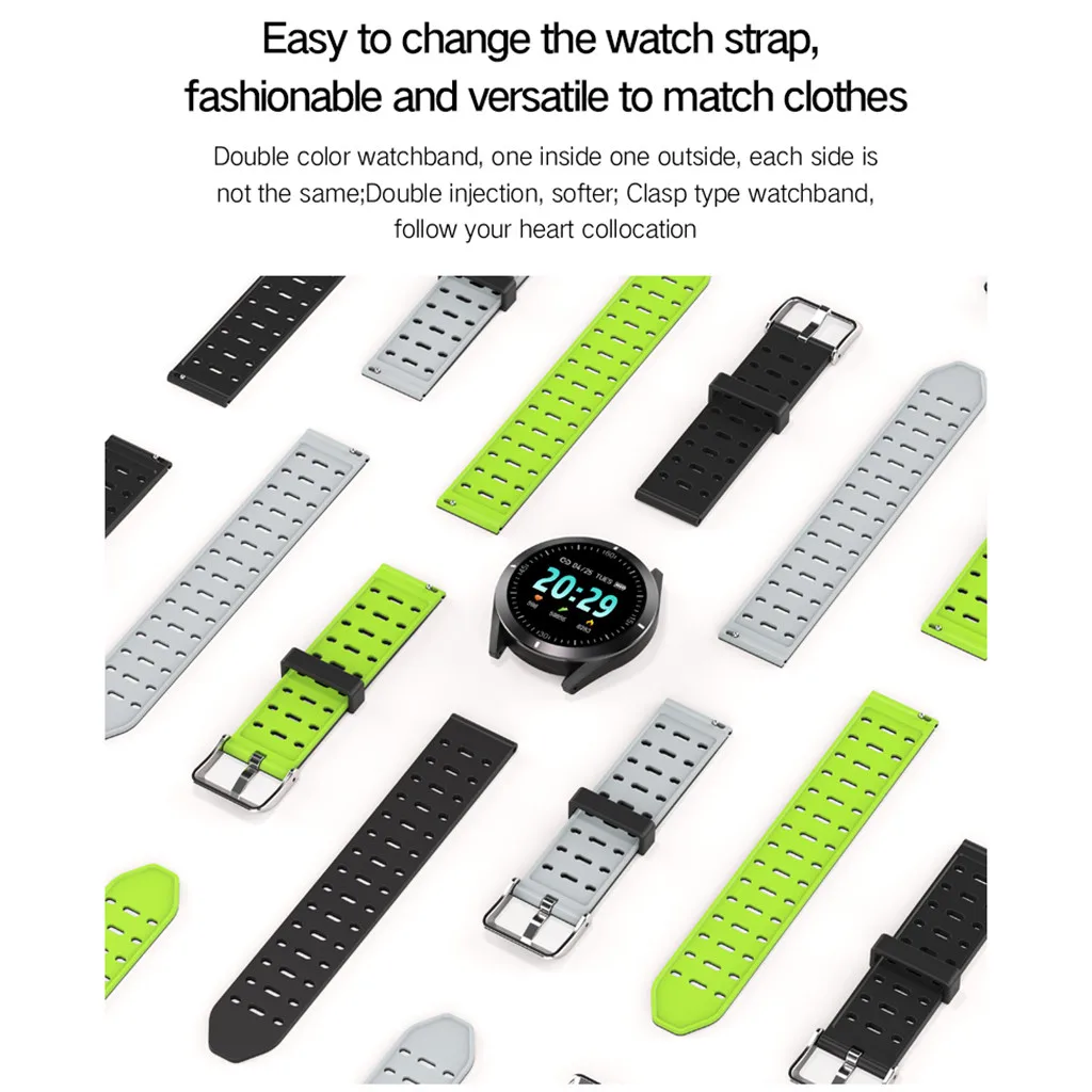Для Amazfit ремешок Bip Смарт часы Android iOS Спорт Фитнес калорий браслет носить Смарт часы для mi band 2 бар покупка