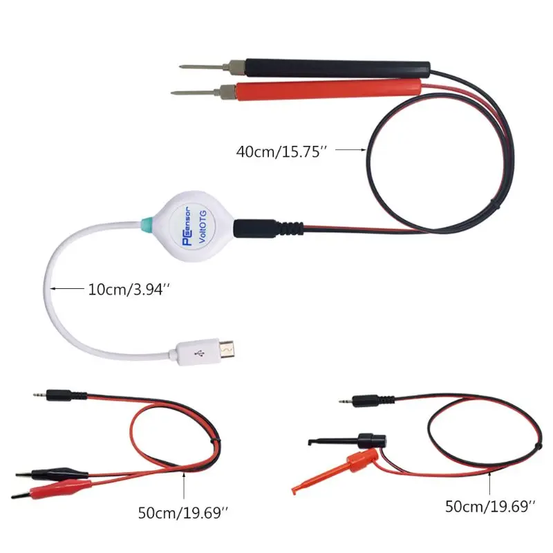 USB вольтметр OTG Android телефон тестер напряжения-40~ 40V DC файл сохранения данных