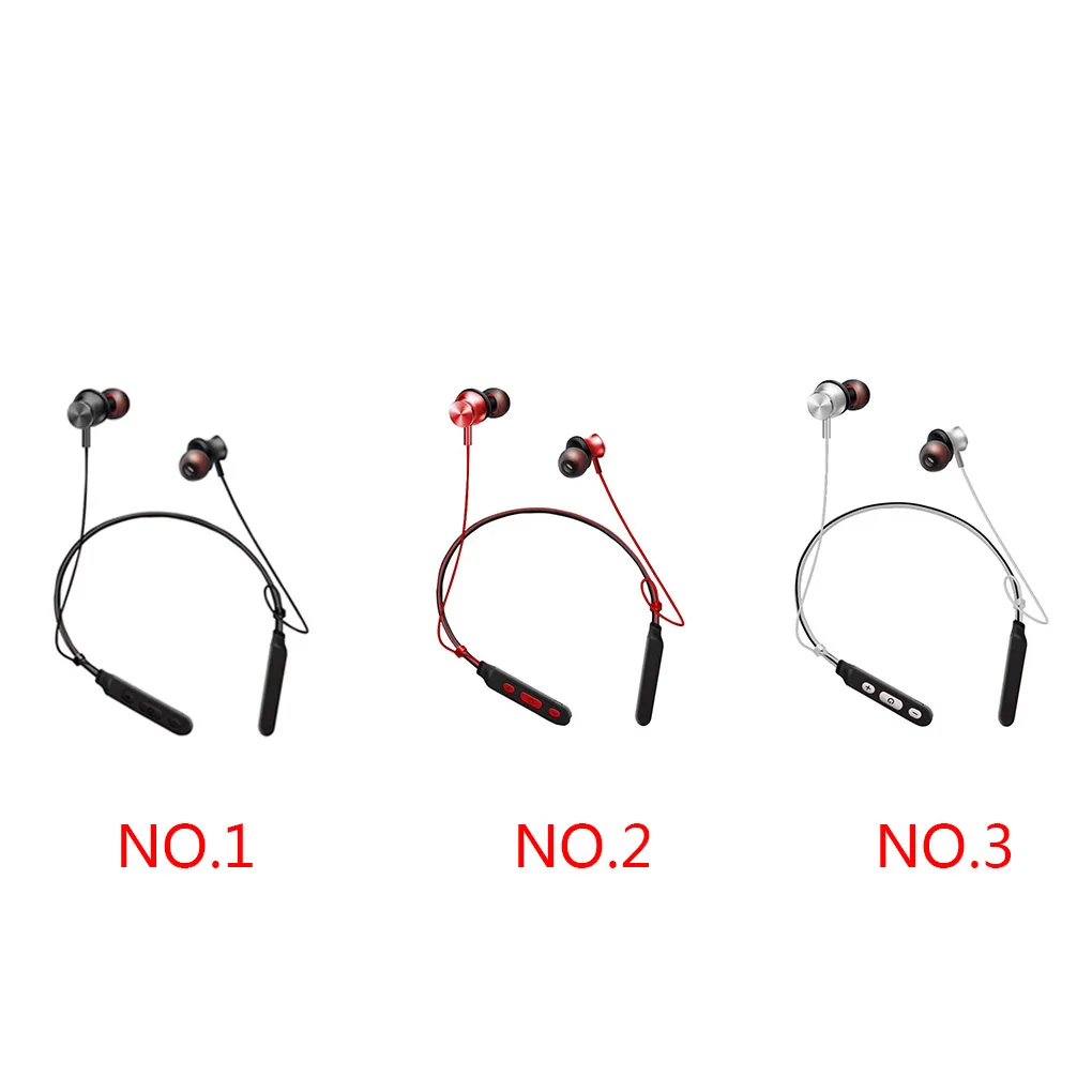 Worallymy Mini Bluetooth 4,1 гарнитура Handsfree Dual Ear Беспроводная Шея Висячие спортивные наушники вкладыши