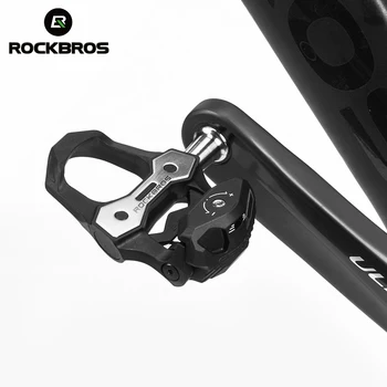 

ROCKBROS Bicycle Cycling Pedals Self-locking Pedal Ultralight Aluminum Alloy Sealed Bearing With Locked Plate Pedals Bike Part