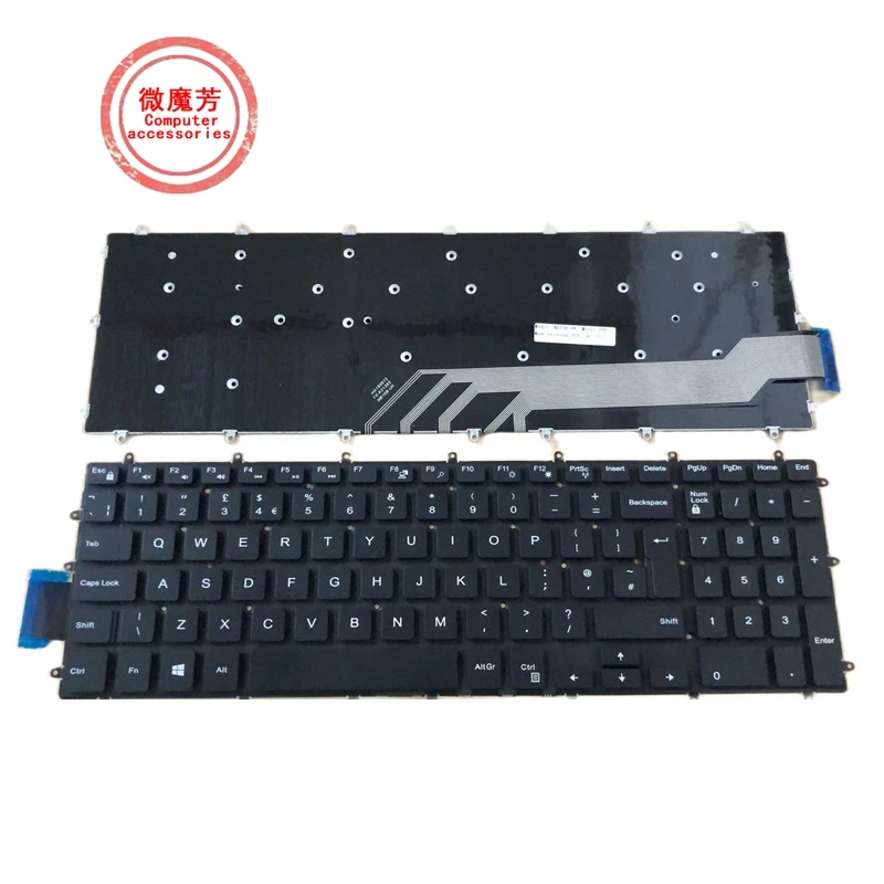 

Новая клавиатура для ноутбука в Великобритании для DELL Inspiron15-7000 7566 7567 7568 7577 5567 7587 7570 7580