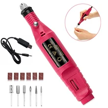 Электрическая машинка для маникюра для маникюрная мельница для ногтей бор, фрезы, насадки для удаления гель-лака Мельница Фреза Для ногтей фрезерный станок