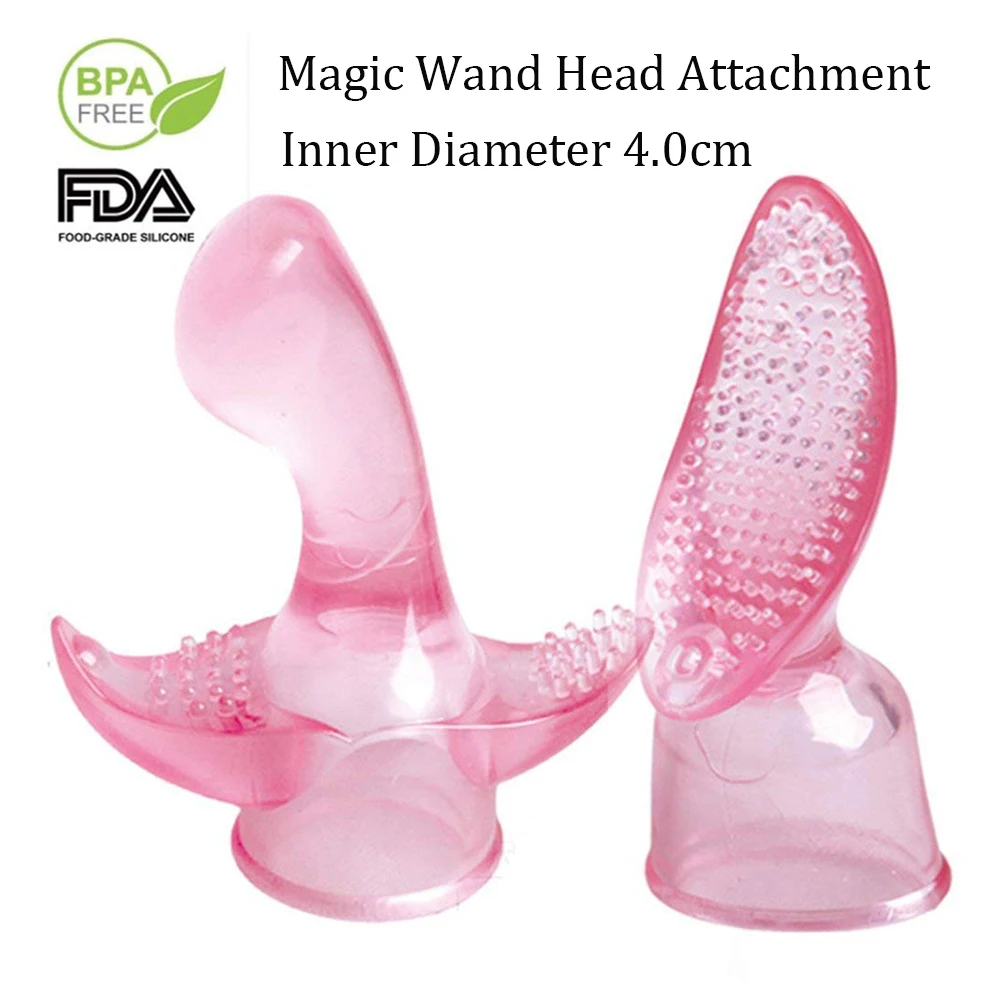 

Two Styles Magic Wand Massager Headgear Attachments Head Silicone Tools Accessories