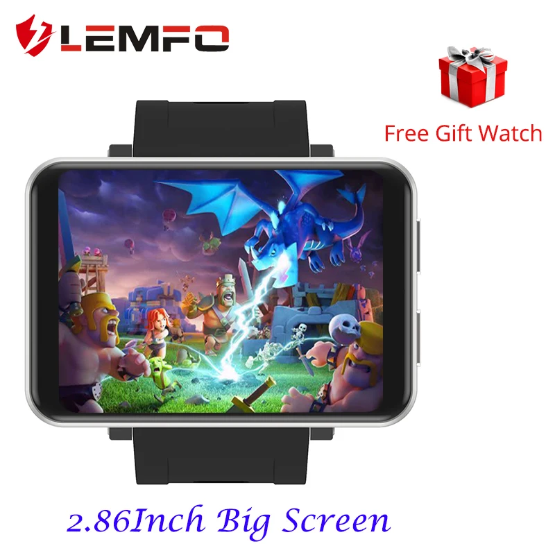 Умные часы LEMFO LEMT 4G GPS экран 2 86 дюйма Android 7 1 3 ГБ ОЗУ 32 Гб ПЗУ LTE Sim камера Wi Fi
