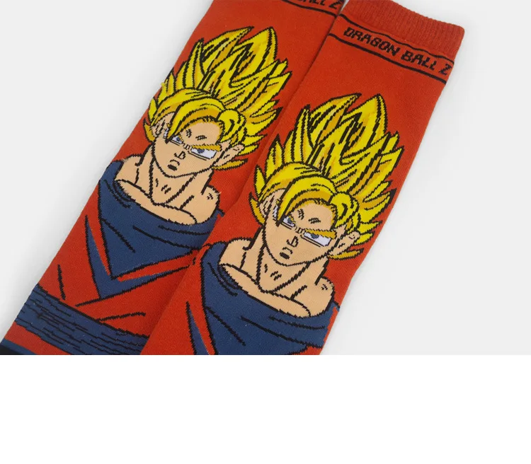 Новинка; аниме «Жемчуг дракона» мячей Zetto Son Goku Косплей Аксессуары Super Saiyan Kakarotto детские чулки для взрослых носки до лодыжки хлопковые носки