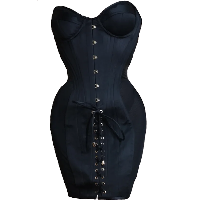 2020 Annzley Corset Outfit Long Overbust  Corset Skirt Waist Slimming Hourglass Shape Korsett (1)