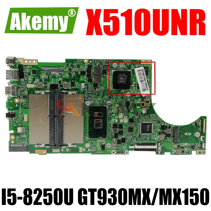 Akemy X510UNR материнская плата для ноутбука ASUS X510URR X510URO X510UQ X510U S5100UR S5100U оригинальная