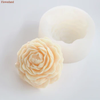 

3D Large Peony Flower Silicone Mold Handmade Soap Mold Bath Tools Fondant Cake Mold Cake Decorating Tools DIY Chocolate Mold