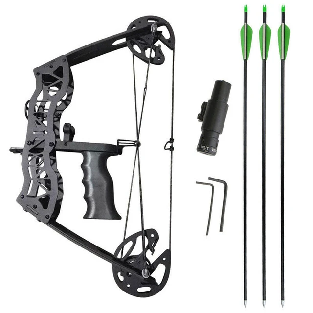 16inch Archery Mini Compound Bow And Arrow Set 35lbs 23inch
