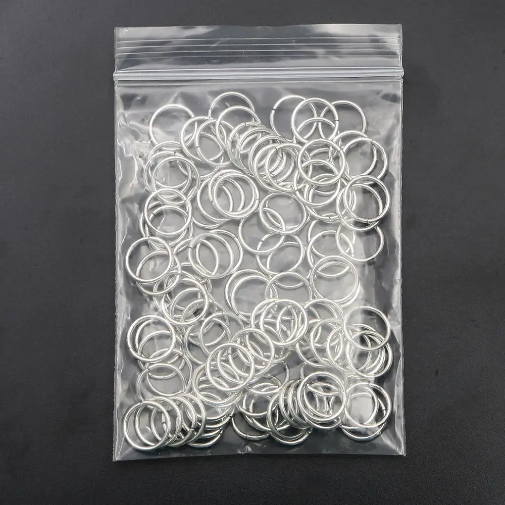 5-500pcs/lot 3-20mm Metal Single Loops Open Jump Ring & Split Ring Connectors For DIY Jewelry Making Findings Supplies