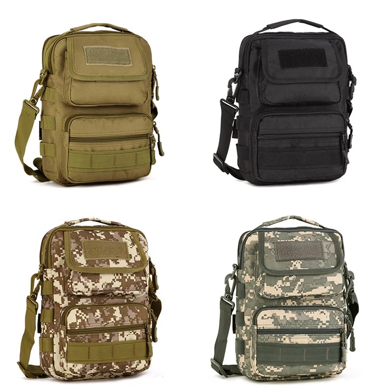 Защитная плюс уличная военная сумка через плечо, тактическая армейская Сумочка Molle, водонепроницаемая сумка через плечо, Спортивная походная сумка - Цвет: Random Color