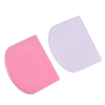 

Plastic Cake Cream Spatula Dough Knife Cutter Butter Batter Scraper Decorating Plain Smooth Edge Spatulas Baking Pastry Tools