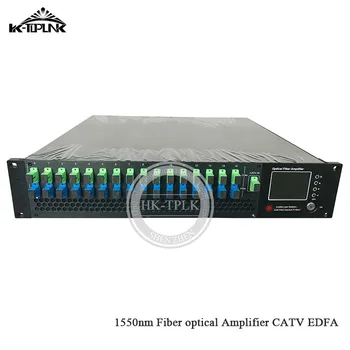 

factory price 2U/80W 1550nm 16port*21dbm CATV EDFA without WDM sc/apc,sc/upc 1550nm,High power optical fiber Amplifier