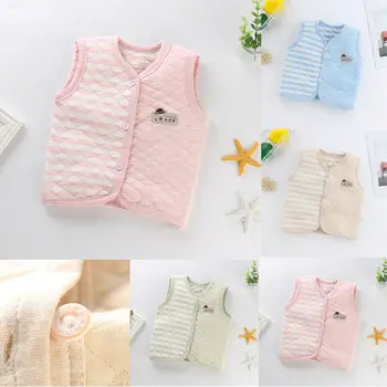 

2019 Newest Hot Toddler Baby Boys Girls Winter Add Wool Outerwear Vest Coats Kids Jacket Spring Autumn Clothes