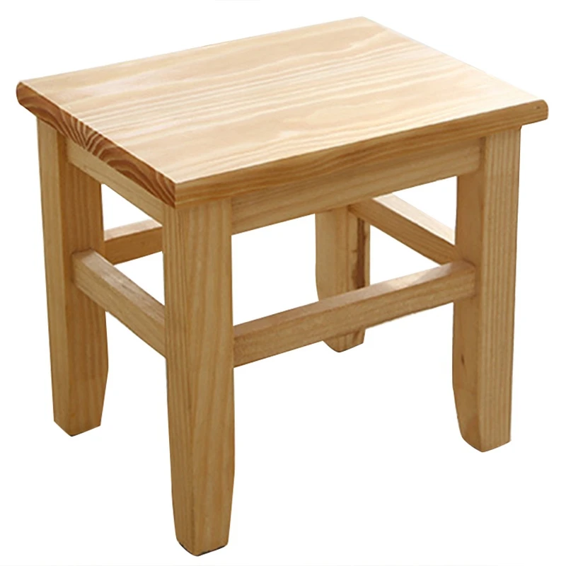 

Multi-Function Solid Wood Shoe Bench Stool Children'S Adult Stool Living Room Home Small Bench Sofa Tea Table Chair On-Slip Bath