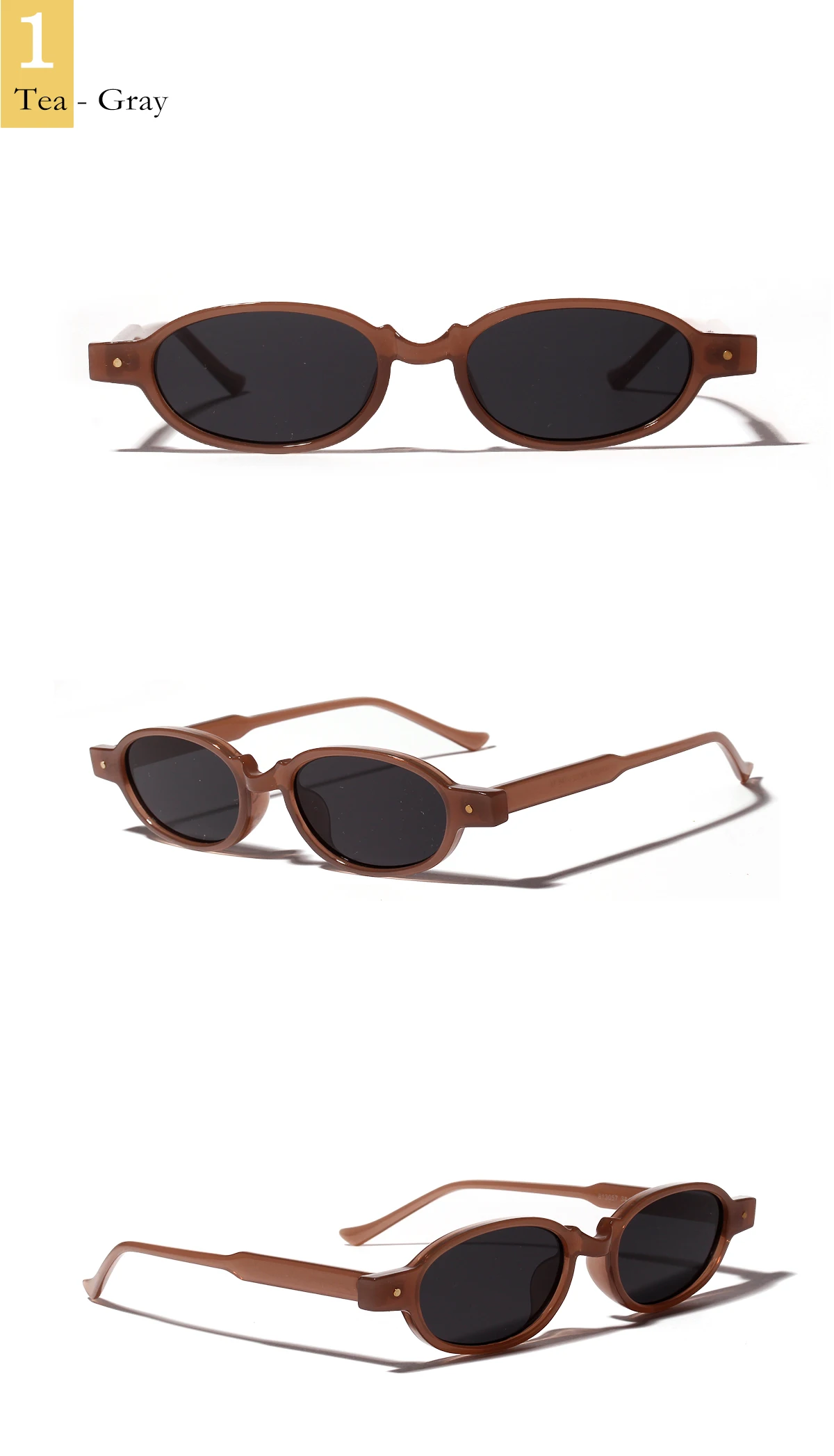 PC Oval Steampunk Sunglasses Women Men Small Sun Glasses Steam Punk Retro Black Glasses UV400