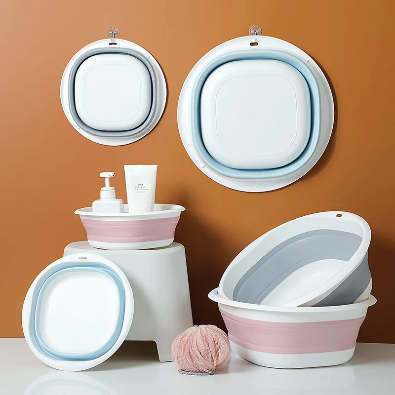 Multi-Purpose Folding Collapsible Wash Basin Folding Basins Portable Basin for Washing Bathbasin Bucket Car Washing Ourdoors