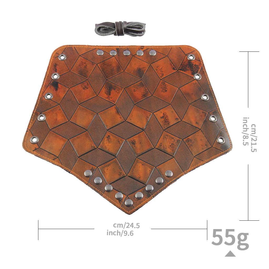 1 Pair Archery Arm Armor Bracer Handmade PU Leather Arrow Bow Shooting Protector Accessories Cuff Cross String Steampunk Cosplay