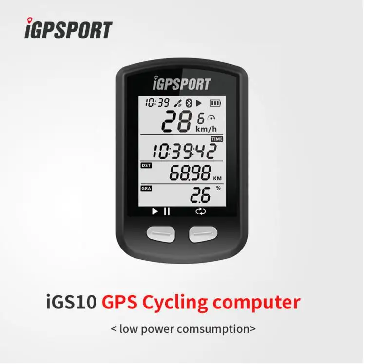 I gps порт iGS10 gps с поддержкой велокомпьютера Спидометр беспроводной Велосипедный одометр Поддержка bluetooth и ANT - Цвет: igs10
