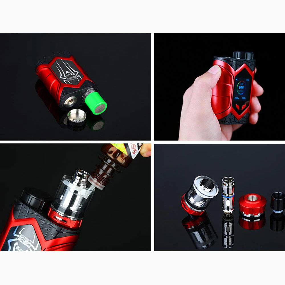 1 【Follow get more discount】Vaptio Wall Crawler Vape 80W KIT box mod 5 0 ML электронная сигарета TCR 1.3 дюймовый TFT