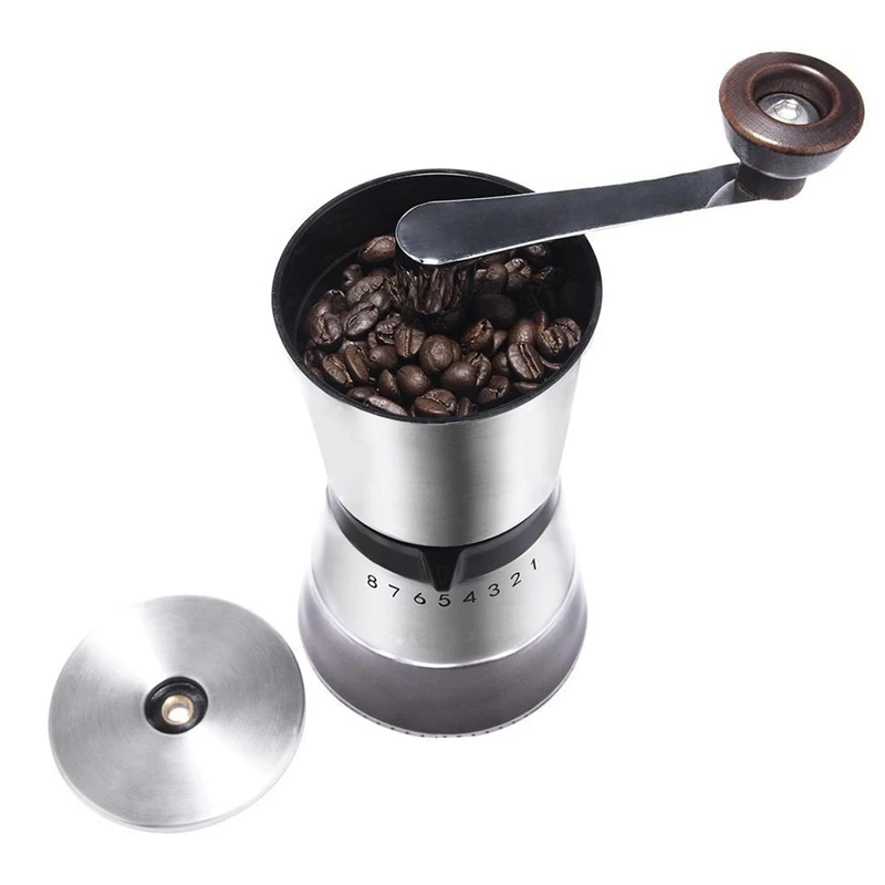 Нержавеющая сталь ручная шлифовальная коническая керамическая кофемолка ручная кофемолка мельница с керамической