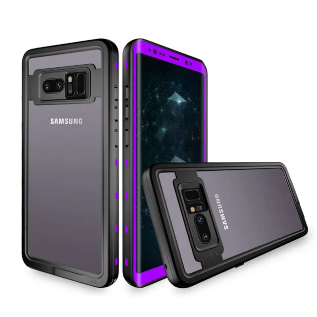 Чехол для samsung S10Plus чехол S10 5G Водонепроницаемый чехол 360 защиты IP68 Note9 samsung Galaxy Note 9 чехол для samsung S9 Etui S10e - Цвет: Purple