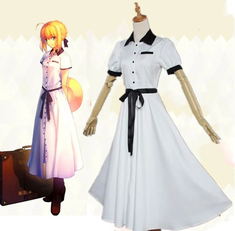 Anime-Fate-stay-night-Saber-Uniform-Cosplay-Costume-Saber-White-dress-Cosplay-Halloween-Women-Party-costume (2)