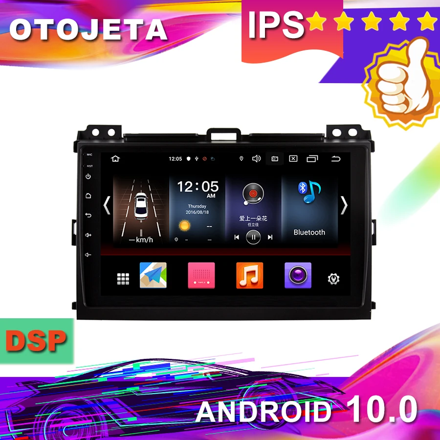 

New Arrival in stock, Android 10.0 Car GPS for Toyota PRADO LC120 2009 Car Radio Multimedia tape recorder bluetooth navigation
